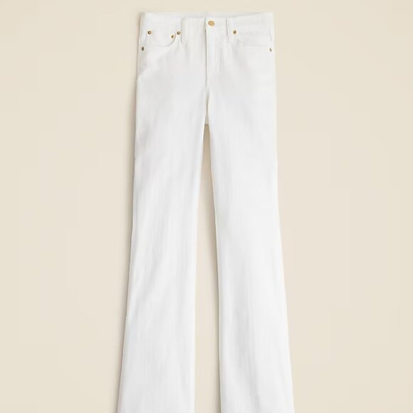 J. Crew Women's Bootcut Jean Petite 28 White Color - Picture 1 of 7